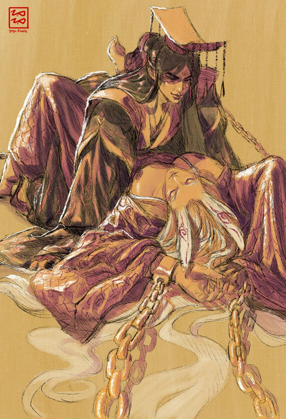 full body, 2 subjects, color overlay ($100)