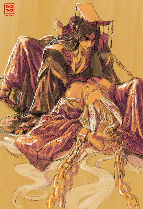 full body, 2 subjects, color overlay ($100)