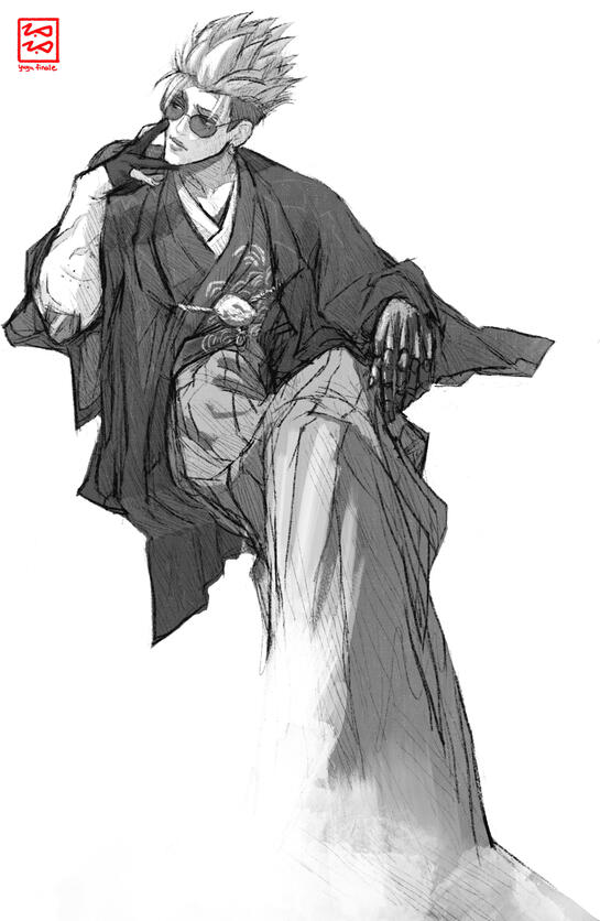 full body, B&W overlay ($60)