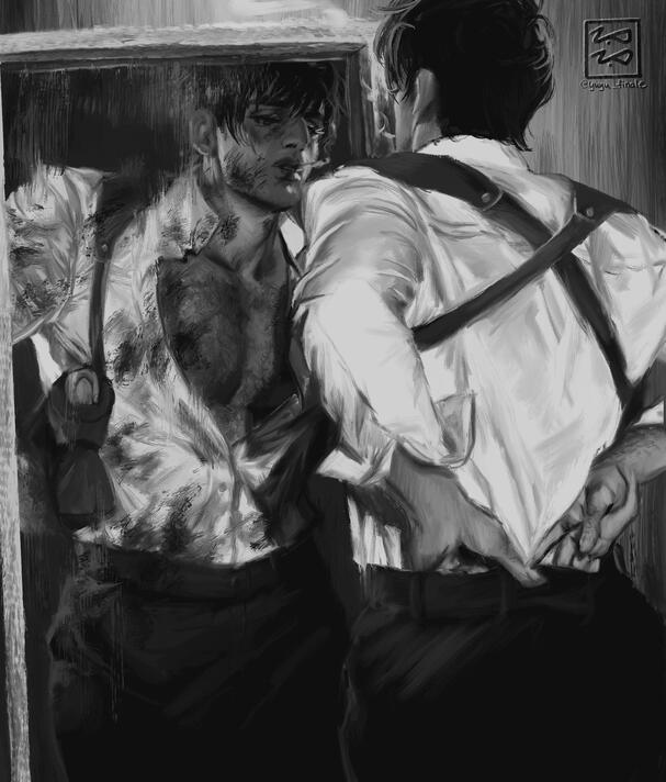 B&W half body, 2 subjects ($120)